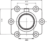 KIMPEX Carburetor Mounting Flange - Arctic Cat 301740