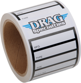 DRAG SPECIALTIES Tire Labels - 100 Peice 9904-0943 - Cycle City Outdoors
