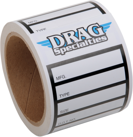 DRAG SPECIALTIES Tire Labels - 100 Peice 9904-0943 - Cycle City Outdoors