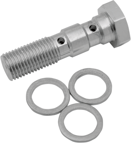 DRAG SPECIALTIES Banjo Bolt - 3/8-24 - Dual 117 - Cycle City Outdoors