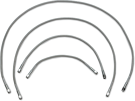 DRAG SPECIALTIES Universal Brake Line - Clear - 17" 817 - Cycle City Outdoors