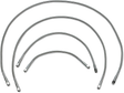 DRAG SPECIALTIES Universal Brake Line - Clear - 28" 828 - Cycle City Outdoors