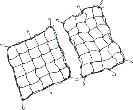 DRAG SPECIALTIES Cargo Net - 12" x 17" - 6 Hook - Black 10-6101B-HC4 - Cycle City Outdoors