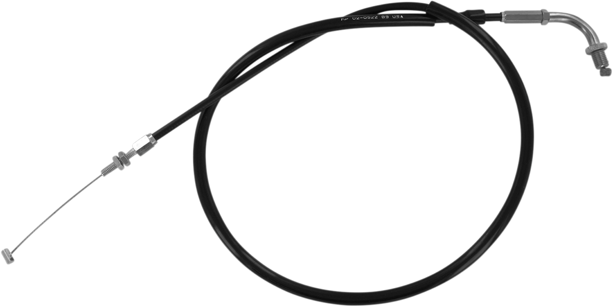 MOTION PRO Black Vinyl Throttle Cable - Pull - Honda 02-0522