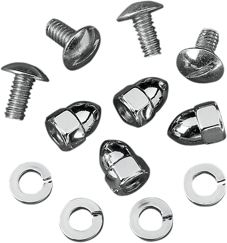 DRAG SPECIALTIES License Plate Fasteners - Acorn Nuts MBP00114 - Cycle City Outdoors