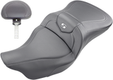SADDLEMEN Roadsofa* Seat - Carbon Fiber - with Backrest - '08-'23 FL 808-07B-185BR