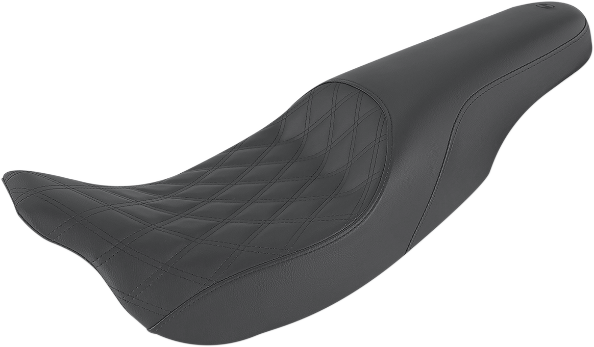 SADDLEMEN Profiler Seat - Front Lattice/Rear Smooth - Black - Part Number 808-07B-149