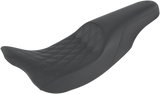 SADDLEMEN Profiler Seat - Front Lattice/Rear Smooth - Black - Part Number 808-07B-149
