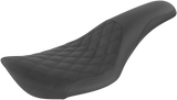 SADDLEMEN Profiler Seat - Front Lattice/Rear Smooth - Black - FXDWG 896-05-149