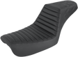 SADDLEMEN Step-Up Seat - Front Tuck-n-Roll/Rear Lattice Stitch - Black - FXD 804-04-176