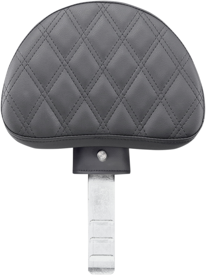 SADDLEMEN Backrest - Lattice Stitched - Black 11567LS