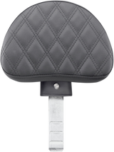 SADDLEMEN Backrest - Lattice Stitched - Black 11567LS