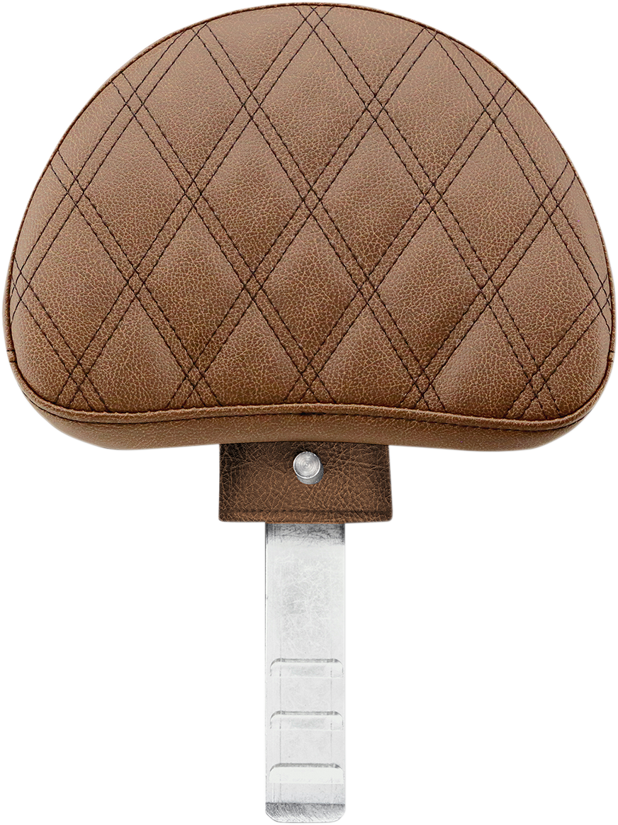 SADDLEMEN Backrest - Lattice Stitched - Brown 11567BLS