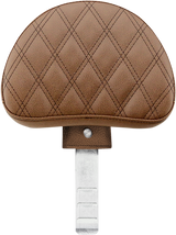 SADDLEMEN Backrest - Lattice Stitched - Brown 11567BLS