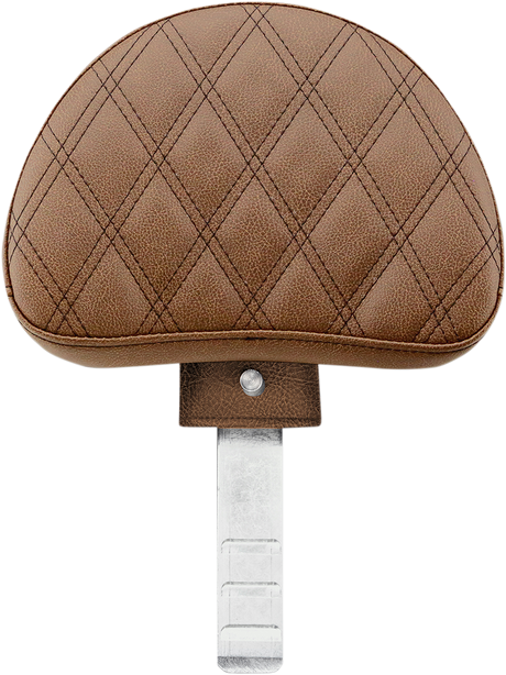 SADDLEMEN Backrest - Lattice Stitched - Brown 11567BLS