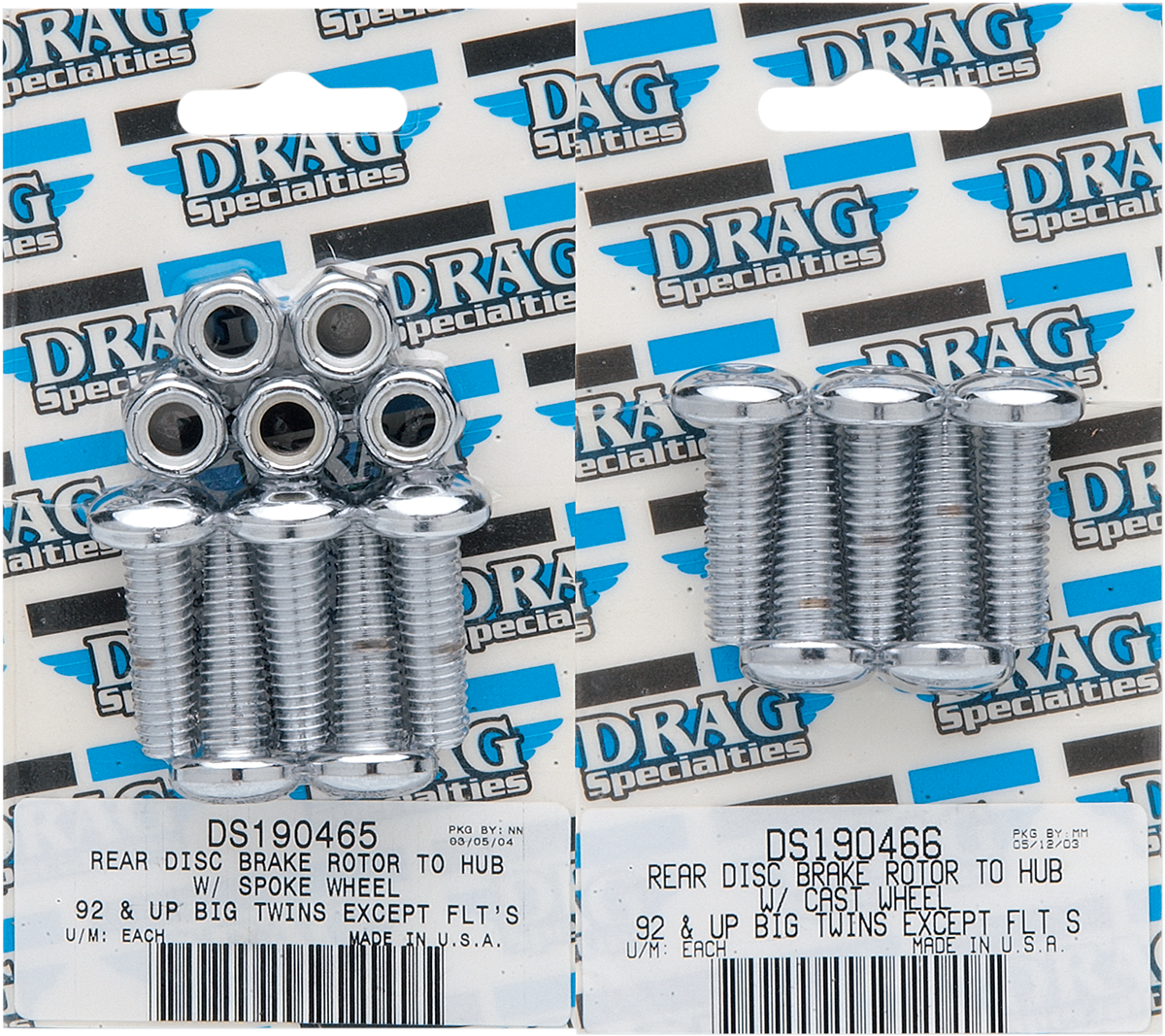 DRAG SPECIALTIES Mounting Kit - Rotor - Spoke - Rear MK306 - Cycle City Outdoors