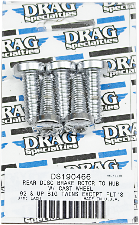 DRAG SPECIALTIES Mounting Kit - Rotor - Cast - Rear MK307 - Cycle City Outdoors