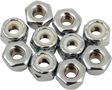 DRAG SPECIALTIES Nuts - Nylon - Chrome - 10-32 MPB272 - Cycle City Outdoors