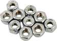 DRAG SPECIALTIES Nuts - Nylon - Chrome - 1/4"-28 MPB274 - Cycle City Outdoors