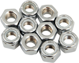 DRAG SPECIALTIES Nuts - Nylon - Chrome - 5/16"-18 MPB275 - Cycle City Outdoors