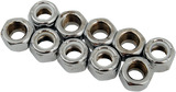 DRAG SPECIALTIES Nuts - Nylon - Chrome - 5/16"-24 MPB276 - Cycle City Outdoors