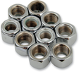 DRAG SPECIALTIES Nuts - Nylon - Chrome - 3/8"-24 MPB278 - Cycle City Outdoors