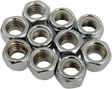 DRAG SPECIALTIES Nuts - Nylon - Chrome - 7/16"-14 MPB279 - Cycle City Outdoors