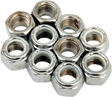 DRAG SPECIALTIES Nuts - Nylon - Chrome - 7/16"-20 MPB280 - Cycle City Outdoors
