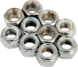 DRAG SPECIALTIES Nuts - Nylon - Chrome - 7/16"-20 MPB280 - Cycle City Outdoors