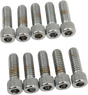 DRAG SPECIALTIES Bolts - Socket-Head - Knurled - 1/4-20 x 3/4" MPB179 - Cycle City Outdoors