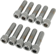 DRAG SPECIALTIES Bolts - Socket-Head - Knurled - 1/4-20 x 7/8" MPB180 - Cycle City Outdoors