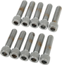 DRAG SPECIALTIES Bolts - Socket-Head - Knurled - 1/4-20 x 1" MPB181 - Cycle City Outdoors