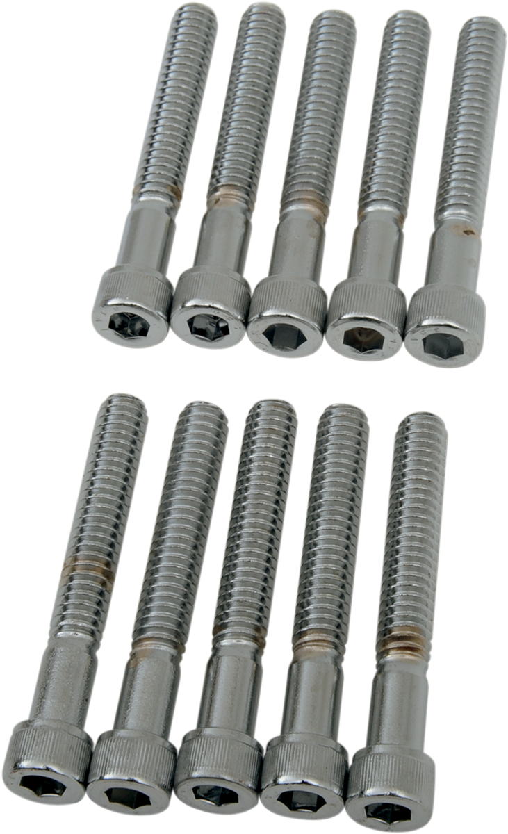 DRAG SPECIALTIES Bolts - Socket-Head - Knurled - 1/4-20 x 1-3/4" MPB184 - Cycle City Outdoors