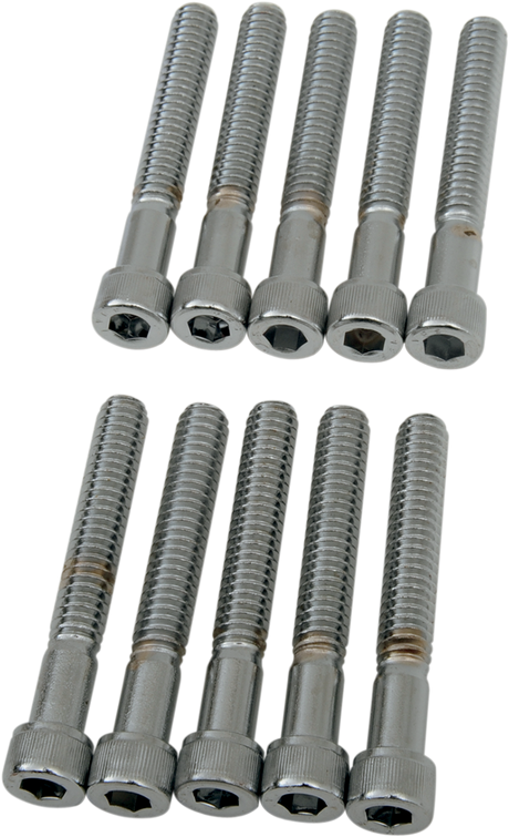DRAG SPECIALTIES Bolts - Socket-Head - Knurled - 1/4-20 x 1-3/4" MPB184 - Cycle City Outdoors