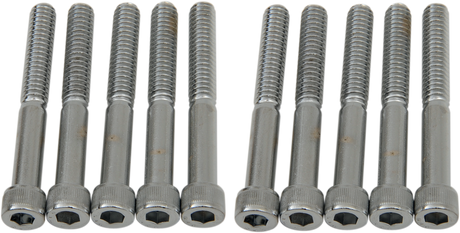 DRAG SPECIALTIES Bolts - Socket-Head - Knurled - 1/4-20 x 2" MPB185 - Cycle City Outdoors