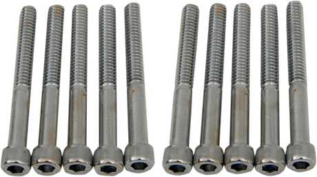 DRAG SPECIALTIES Bolts - Socket-Head - Knurled - 1/4-20 x 2-1/4" MPB186 - Cycle City Outdoors