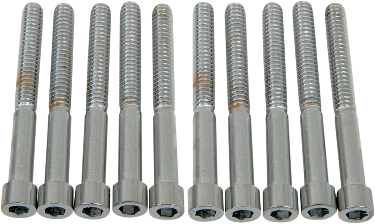 DRAG SPECIALTIES Bolts - Socket-Head - Smooth - 1/4-20 x 2-1/4" MPB186S - Cycle City Outdoors