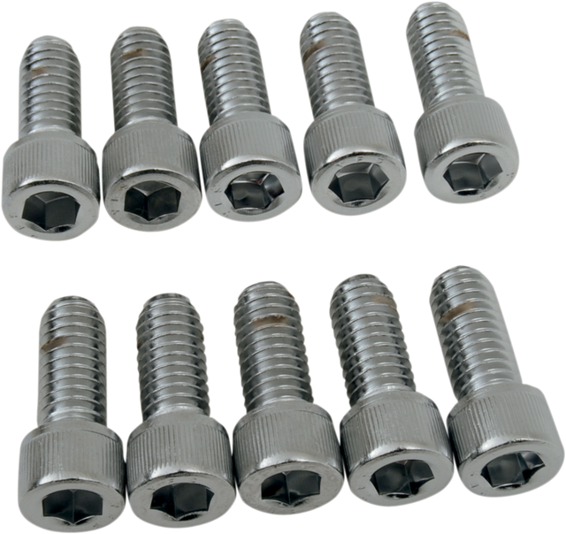 DRAG SPECIALTIES Bolts - Socket-Head - Knurled - 5/16-18 x 3/4" MPB215 - Cycle City Outdoors