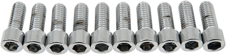 DRAG SPECIALTIES Bolts - Socket-Head - Smooth - 3/8-16 x 1" MPB238S - Cycle City Outdoors