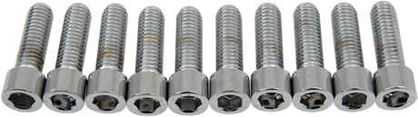 DRAG SPECIALTIES Bolts - Socket-Head - Smooth - 3/8-16 x 1-1/4" MPB239S - Cycle City Outdoors