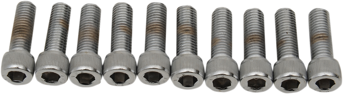 DRAG SPECIALTIES Bolts - Socket-Head/Replacement - Knurled/Fine Thread - 1/4"-28 x 7/8" - 10 Pack MPB211 - Cycle City Outdoors