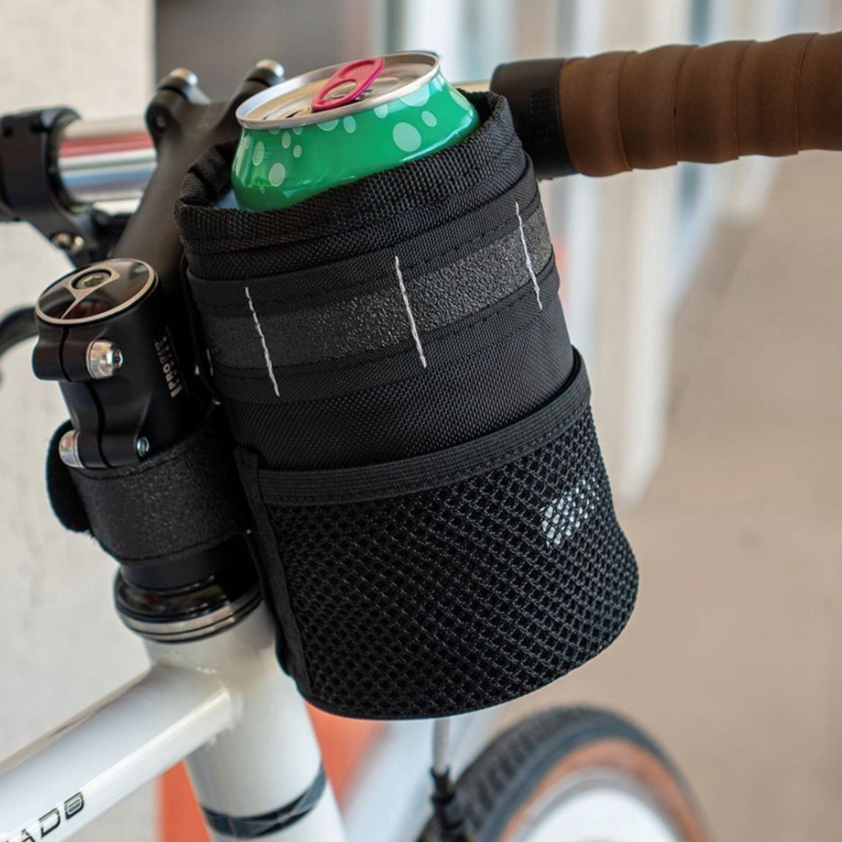 BiKase Happy Can Handlebar Mounted Drink or Snack Holder For Bicycles