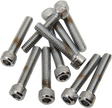 DRAG SPECIALTIES Bolts - Socket-Head - Replacement - Knurled/Coarse Thread - #8-32 x 1/2" - 10 Pack MPB189 - Cycle City Outdoors