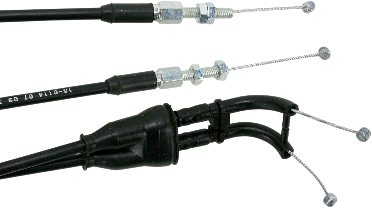 MOTION PRO Black Vinyl Throttle Cable - Push/Pull - +3" - KTM 10-0114
