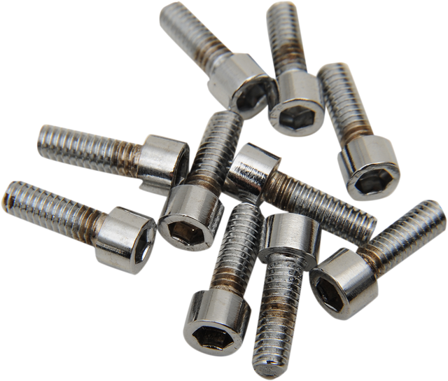 DRAG SPECIALTIES Bolts - Socket-Head - Replacement - Smooth/Coarse Thread - #8-32 x 1/2" - 10 Pack MPB189S - Cycle City Outdoors