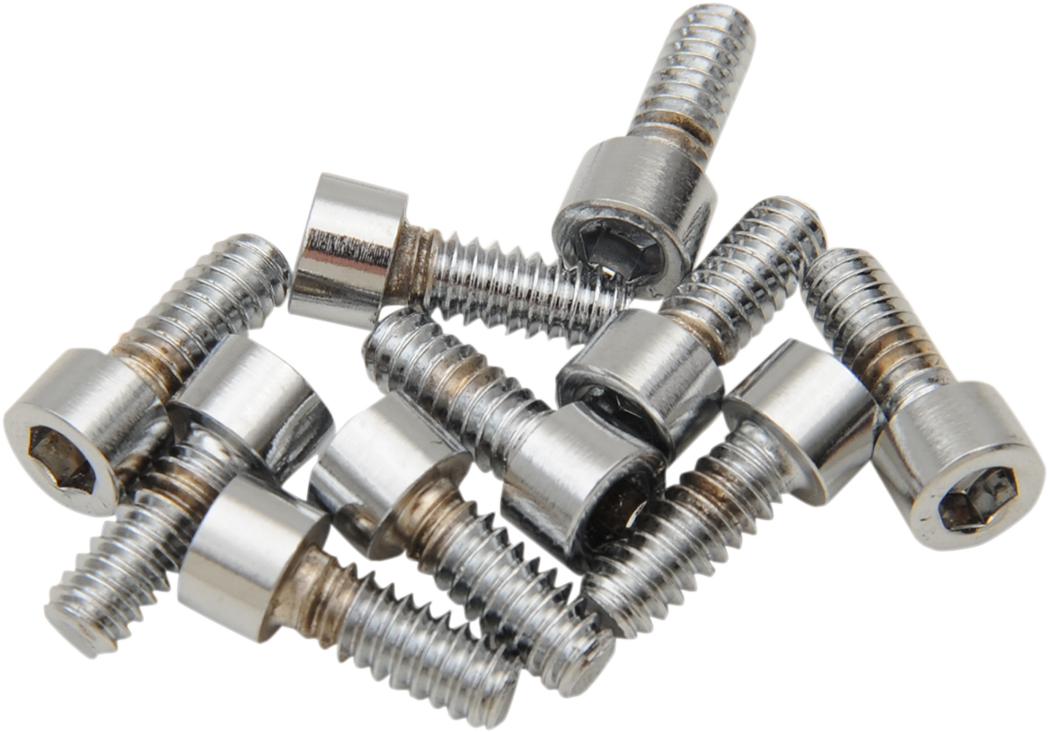 DRAG SPECIALTIES Bolts - Socket-Head - Replacement - Smooth/Coarse Thread - #10-24 x 3/8" - 10 Pack MPB191S - Cycle City Outdoors
