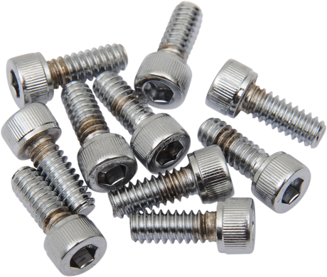 DRAG SPECIALTIES Bolts - Socket-Head - Replacement - Knurled/Coarse Thread - #10-24 x 5/8" - 10 Pack MPB193 - Cycle City Outdoors