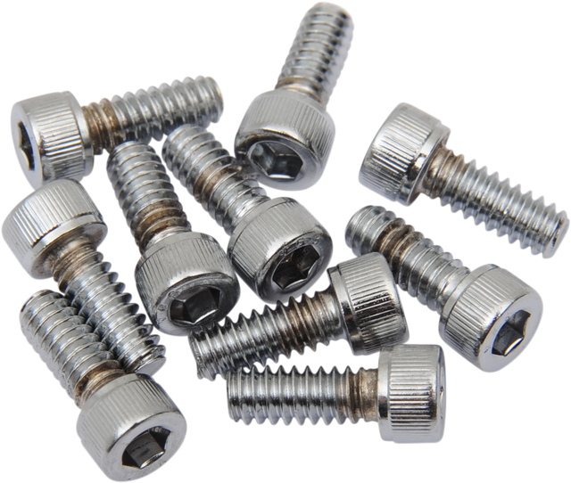 DRAG SPECIALTIES Bolts - Socket-Head - Replacement - Knurled/Coarse Thread - #10-24 x 5/8" - 10 Pack MPB193 - Cycle City Outdoors