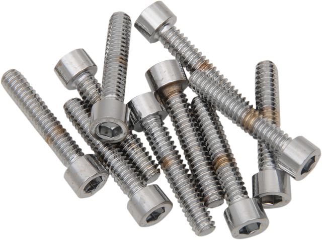 DRAG SPECIALTIES Bolts - Socket-Head - Replacement - Smooth/Coarse Thread - #10-24 x 3/4" - 10 Pack MPB194S - Cycle City Outdoors