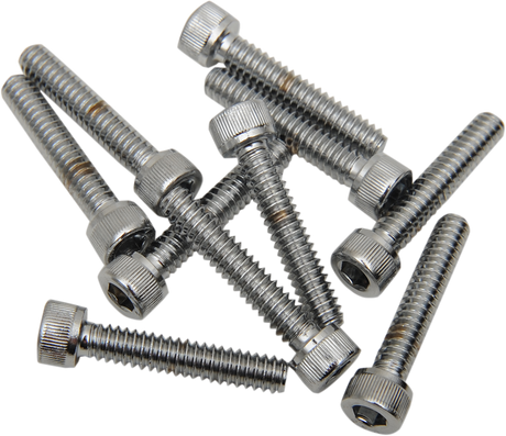 DRAG SPECIALTIES Bolts - Socket-Head - Replacement - Knurled/Coarse Thread - #10-24 x 1" - 10 Pack MPB195 - Cycle City Outdoors